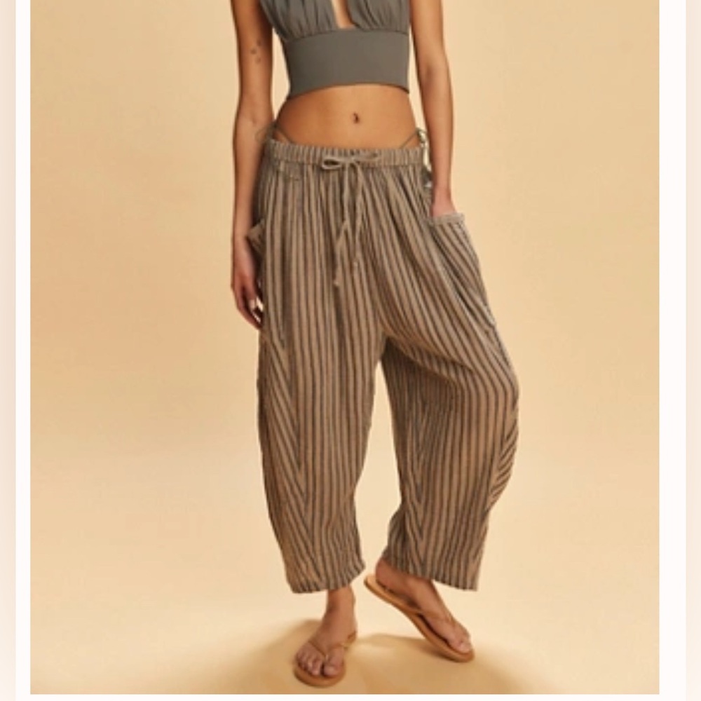 Free People Quinn Striped Pants